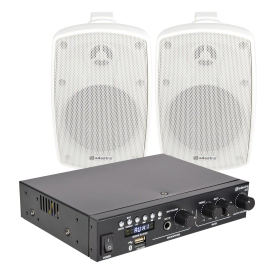 Kit Audio Impermeabile Smart Pack Outdoor2 con Amplificatore e Speaker IP44