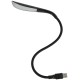 Lampada USB LED Flessibile Nera Portatile con Controllo Touch e 3 Livelli di Luminosità - gooseneck lamp