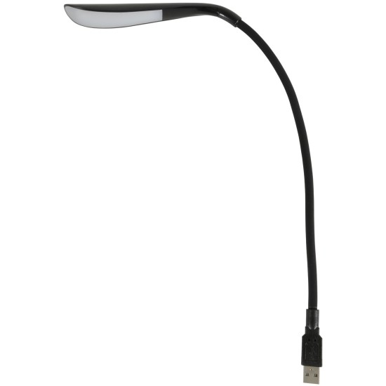 Lampada USB LED Flessibile Nera Portatile con Controllo Touch e 3 Livelli di Luminosità - gooseneck lamp
