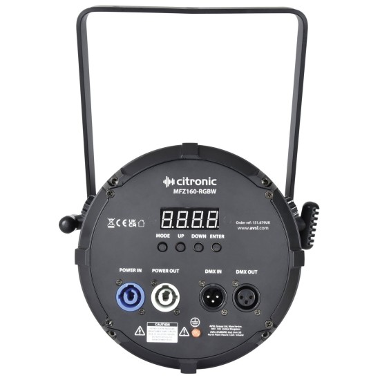 Luce da Palco Mini Fresnel Zoom 160W RGBW con Effetto Luce Professionale