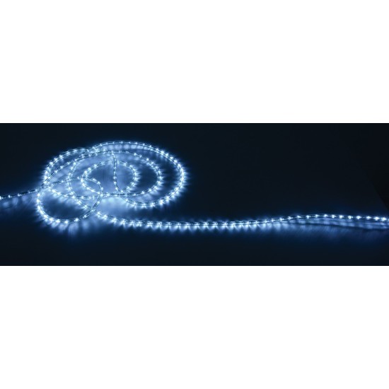 Luce LED a Corda Bianca Fredda 50m per Interni ed Esterni - Resistente alle Intemperie