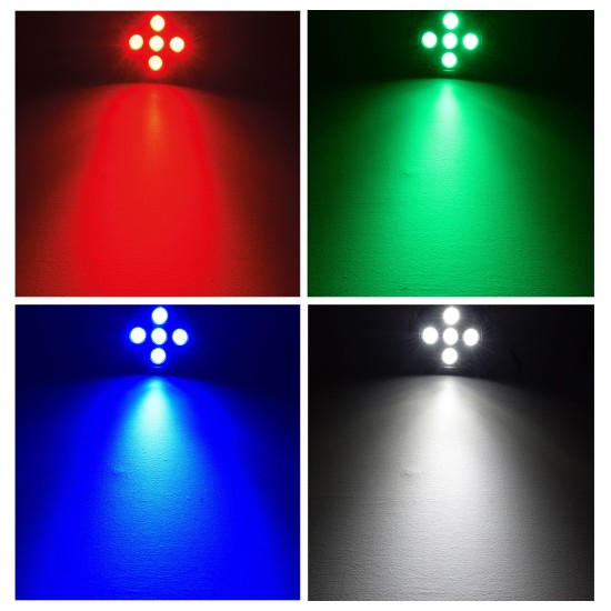 Luce PAR LED RGBW DMX PAR-20: 5 x 4W per Illuminazione Scenografica