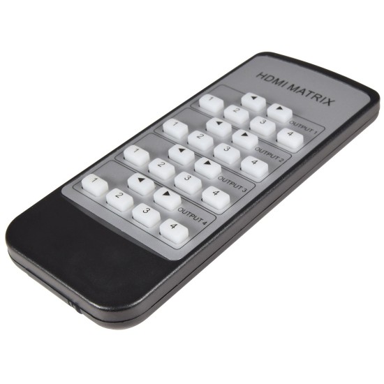 Matrix HDMI 4K 4x4: Switcher per 4 Sorgenti e 4 Display con Audio EDID