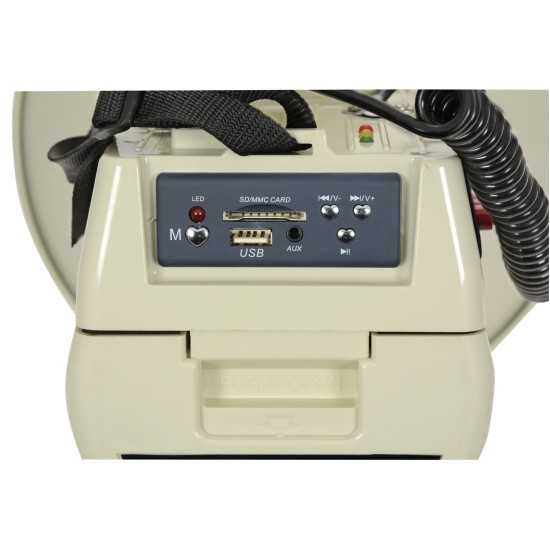 Megafono 50W con Lettore USB/SD - Potente e Versatile per Annunci ed Eventi