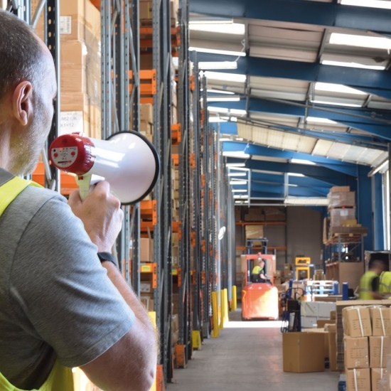 Megafono Ricaricabile USB RM10 10W con Sirena e Microfono Integrato