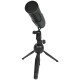 Microfono a Condensatore USB per Registrazione con Supporto - Ideale per Podcast e Voce