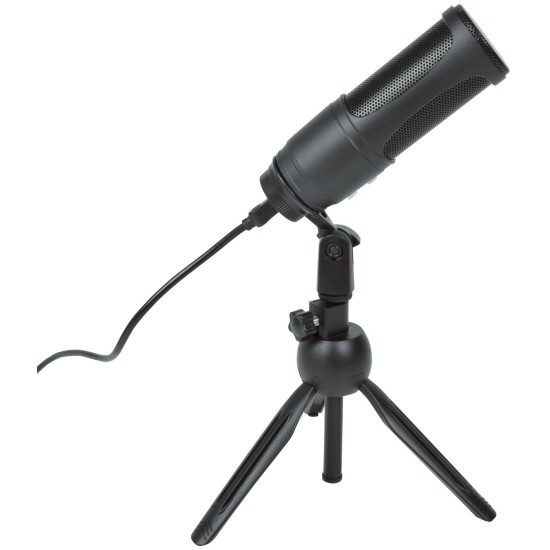 Microfono a Condensatore USB per Registrazione con Supporto - Ideale per Podcast e Voce