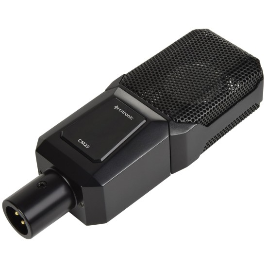 Microfono Condensatore da Studio CM25 con Diaframma Ampio e Accessori Inclusi