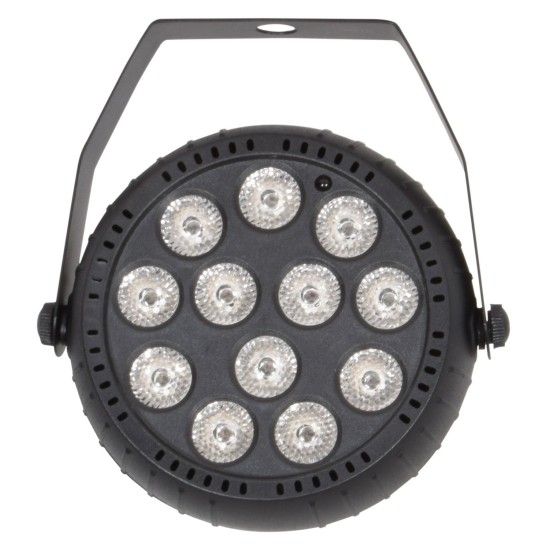 Mini Faretto LED PAR Ricaricabile Nero per Feste e Eventi