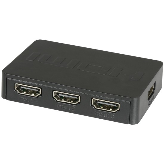 Mini Switch HDMI 3x1 con Telecomando IR e Supporto 4K