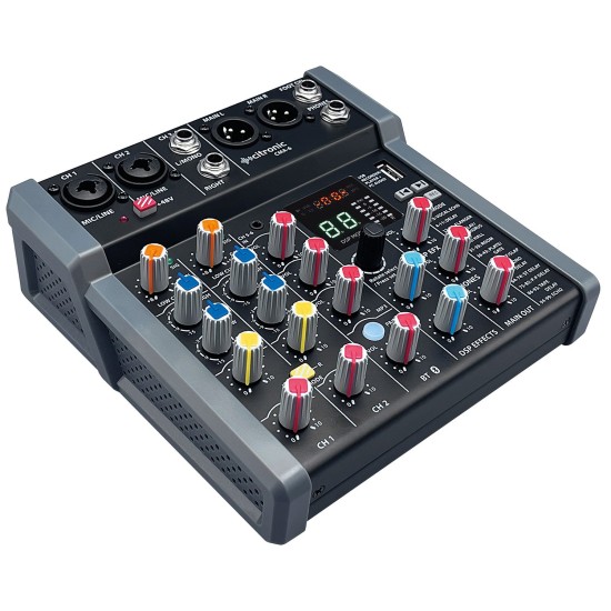 Mixer Compatto CMA-6 con DSP FX, Bluetooth e USB per Performance Audio Professionali