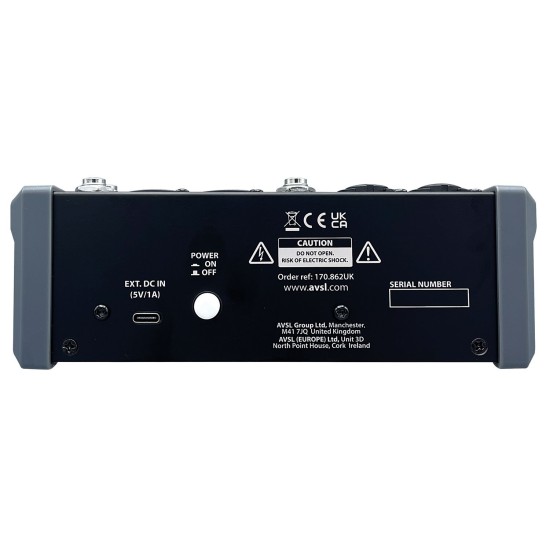 Mixer Compatto CMA-6 con DSP FX, Bluetooth e USB per Performance Audio Professionali