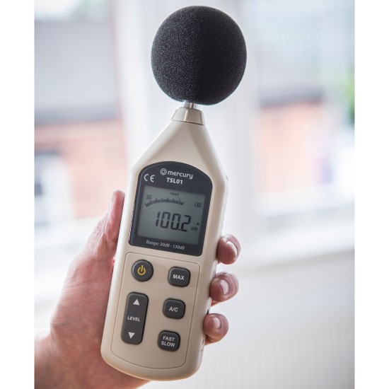 Misuratore di Decibel Digitale Professionale per Livelli Sonori