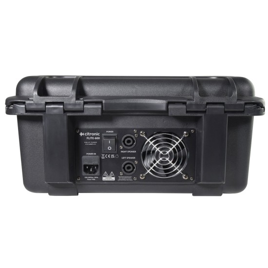 Mixer Amplificato FLITE-600 con 2 Microfoni UHF e Effetti DSP