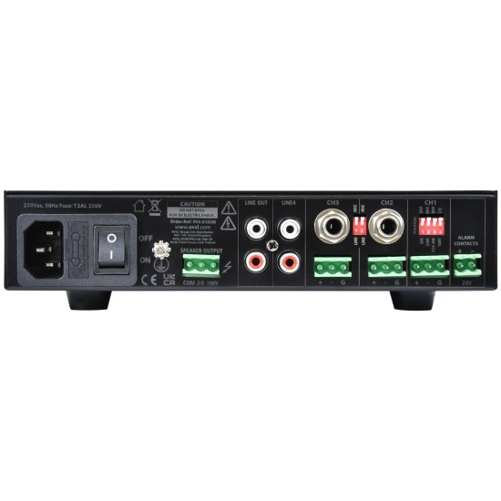 Mixer-Amplificatore Compatto UA120: Soluzione Versatile 5 Canali per Impianti PA
