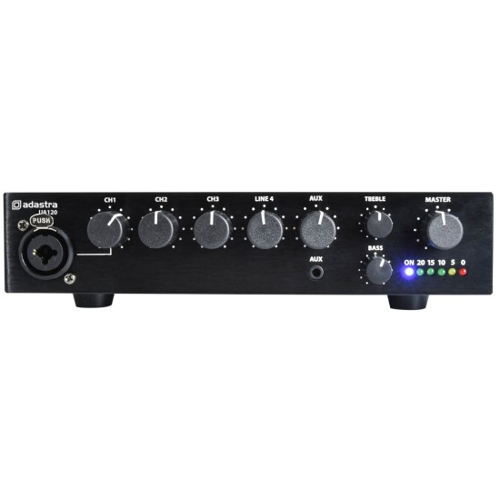 Mixer-Amplificatore Compatto UA120: Soluzione Versatile 5 Canali per Impianti PA