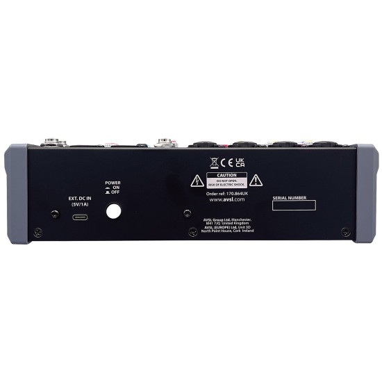 Mixer Compatto CMA-8 con Effetti DSP, Bluetooth e USB per Performance Audio di Qualità