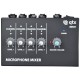 Mixer Microfonico Compatto a 4 Canali con Controllo Volume