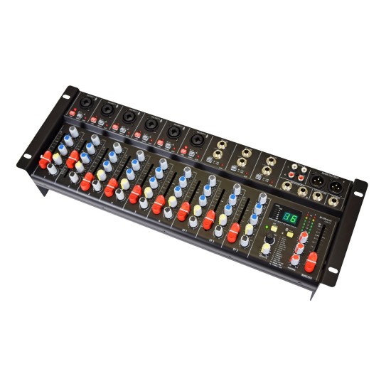 Mixer Rack-Mountable 9 Canali CSR-63 con DSP e Bluetooth per Setup Audio Professionali