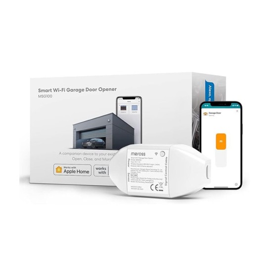 Modulo Smart Apriporta Garage Wi-Fi Meross - Compatibile Apple HomeKit