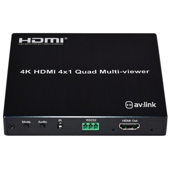 Multiviewer HDMI 4x1 4K per Display Multipli ad Alta Risoluzione