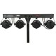 PB-1214 Sistema LED PAR Bar per DJ e Performer - Illuminazione Portatile con 4 PAR Cans