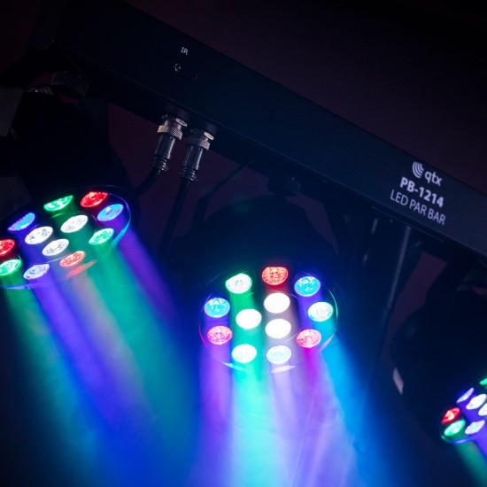 PB-1214 Sistema LED PAR Bar per DJ e Performer - Illuminazione Portatile con 4 PAR Cans