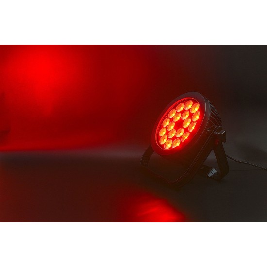 Proiettore LED Fanless 18x12W RGBWA/UV per Spettacoli Silenziosi