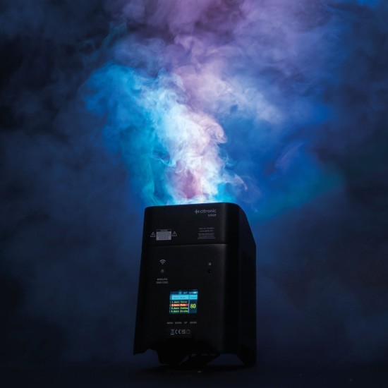 Proiettore LED Ricaricabile RGBWA/UV da 18W per Illuminazione Scenografica Portatile