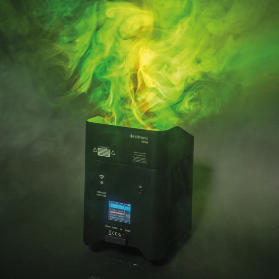 Proiettore LED Ricaricabile RGBWA/UV da 18W per Illuminazione Scenografica Portatile