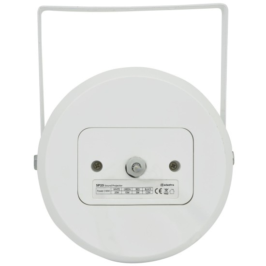 Proiettore Sonoro 25W Bianco per Interni ed Esterni