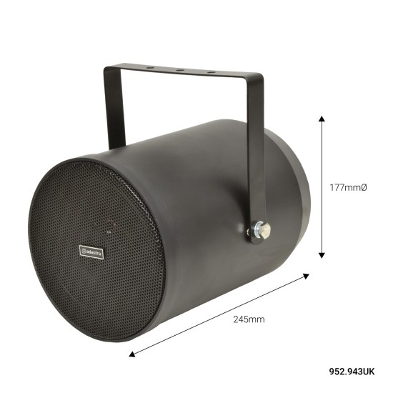 Proiettore Sonoro 25W Nero per Esterno e Interno