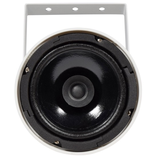 Proiettore Sonoro da 10W Bianco per Interni ed Esterni con Griglia in Acciaio