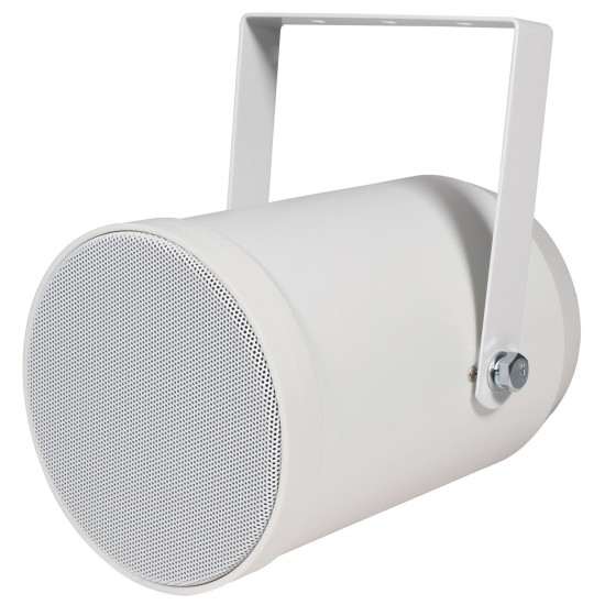 Proiettore Sonoro da 10W Bianco per Interni ed Esterni con Griglia in Acciaio