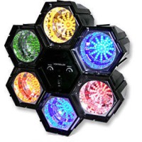 Effetto Luce Luci Psichedeliche DJ Discoteca 6 Fari LED