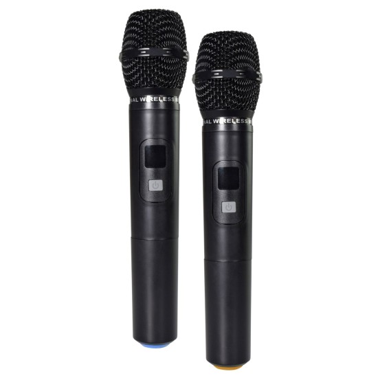 QOVA-12PA Sistema PA Portatile Professionale con Microfoni UHF e Effetti DSP