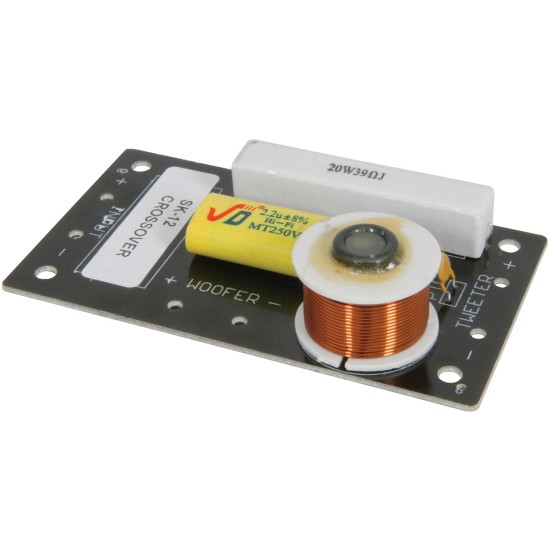 Rete di Crossover per : Potenza Nominale 300W, 8 Ohm