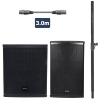 Set Audio Professionale MonoSound E CB1012A per Eventi da 100 Persone