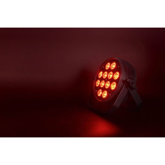 PAR Can Fanless 12x12W RGBWA/UV per Effetti Luce Silenziosi