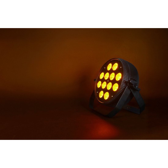 PAR Can Fanless 12x12W RGBWA/UV per Effetti Luce Silenziosi