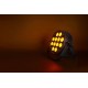 PAR Can Fanless 12x12W RGBWA/UV per Effetti Luce Silenziosi