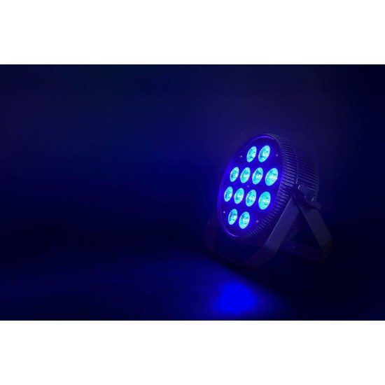 PAR Can Fanless 12x12W RGBWA/UV per Effetti Luce Silenziosi