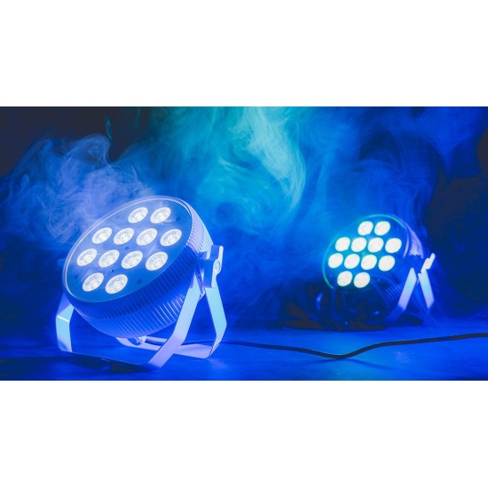 Set di 12 PAR Can Fanless 12x12W RGBWA/UV per Illuminazione Silenziosa