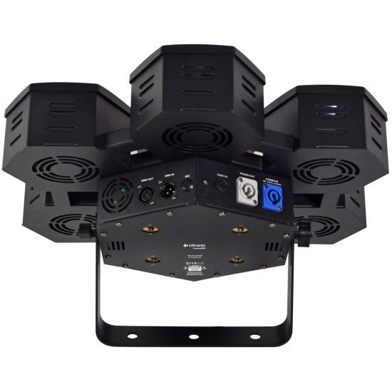 Set di 7 Luci Psichedeliche Professionali PAR LED COB 40W RGBW per Effetti Scenografici