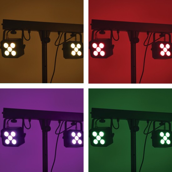 Set di Illuminazione LED Derby FX con 2 PAR e Effetti Derby per Eventi