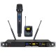 Set Microfoni Wireless TU2 Dual Combo con 1 Microfono a Mano e 1 Bodypack
