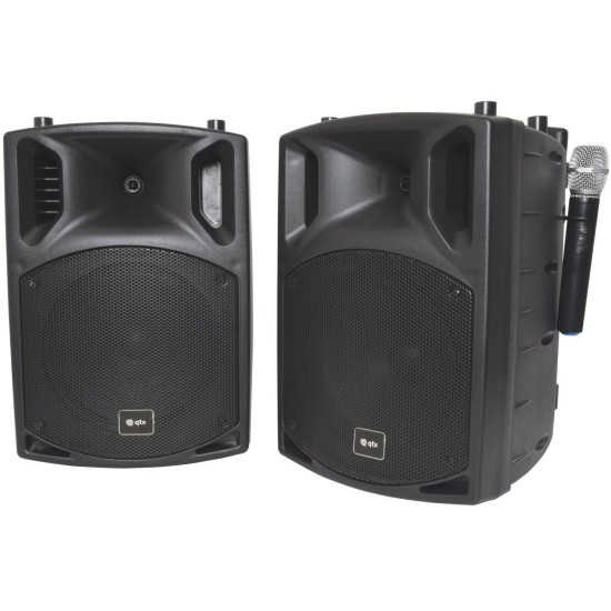 Set PA Portatile PAV10 con 2 Microfoni UHF, Bluetooth, CD/DVD, USB/SD