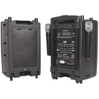 Set PA Portatile PAV10 con 2 Microfoni UHF, Bluetooth, CD/DVD, USB/SD