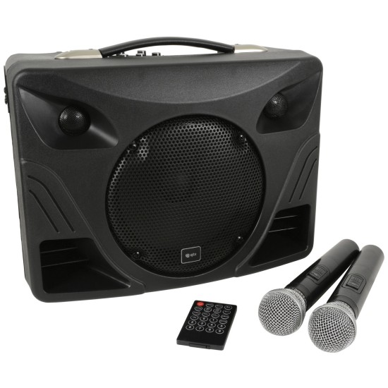 Sistema Audio Portatile DELTA-50: PA Compatto con Bluetooth e Microfoni VHF