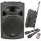 Sistema Audio Portatile QR15PA con TWS e 2 Microfoni UHF